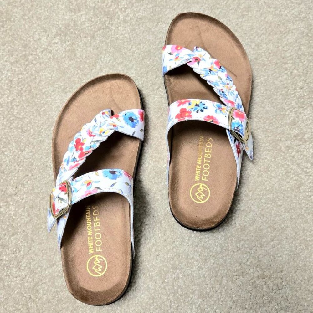 WHITE MOUNTAIN Women's Footbed Sandals - NEW